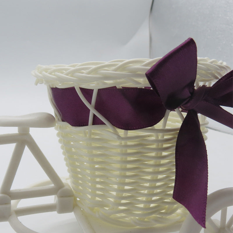 Cute Bicycle Decorative Storage Basket Bowlift