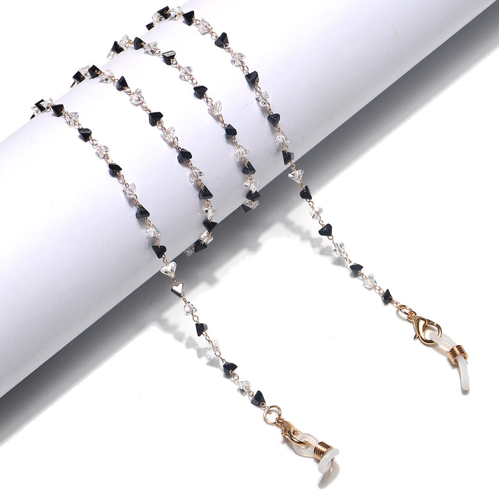 Fashionable Heart-Shaped Beaded Eyewear Chain Bowlift