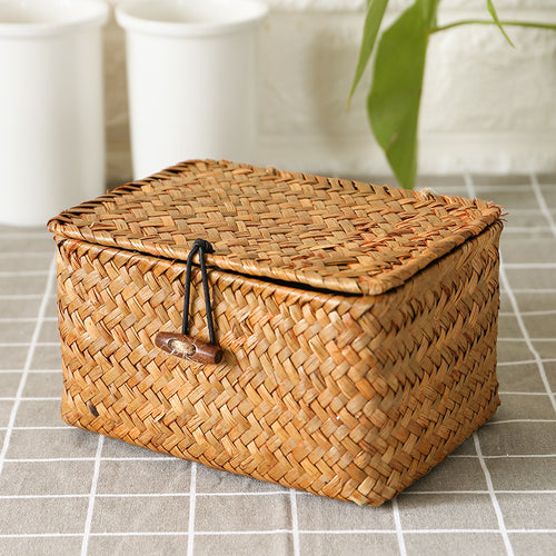 Handcrafted Woven Storage Box Bowlift