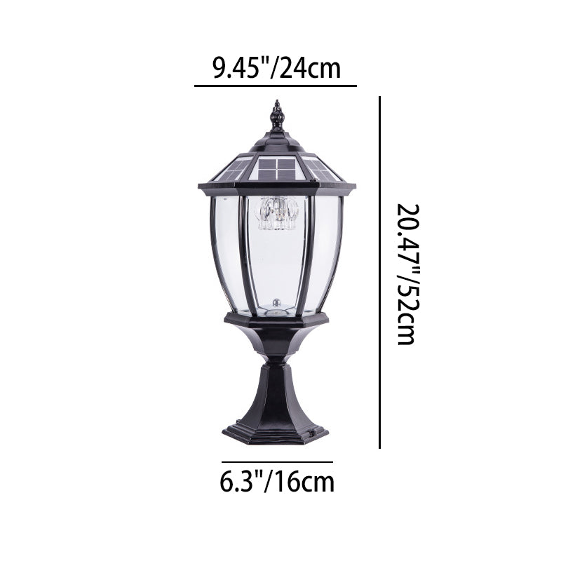 Outdoor Solar Waterproof Aluminum Glass 1-Light Lawn Landscape Light | Bowlift