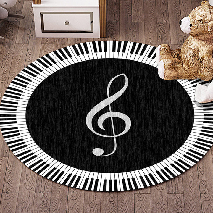 BowLift | Multicolor Flowers Pattern Rug with Star and Heart Polyester Kids Rug Washable Non-Slip Pet-Friendly Rug for Children's Room