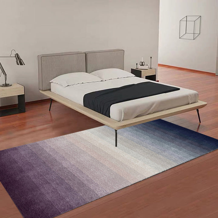 Unique multicolored modernist carpet polyester ombre pattern washable pet friendly non-slip carpet for the living room | Bowlift