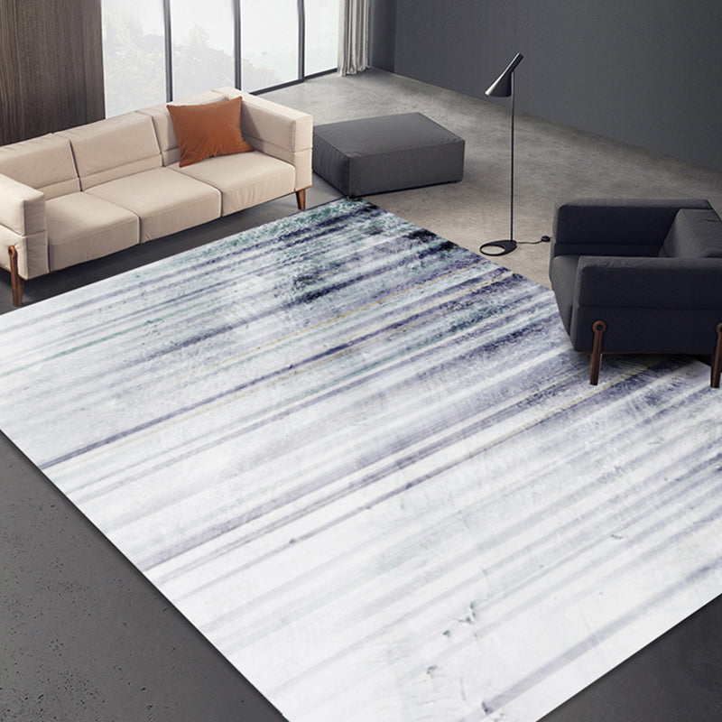 Unique abstract rug yellow multicolored modernist rug polyester washable pet-friendly non-slip rug for the living room | Bowlift