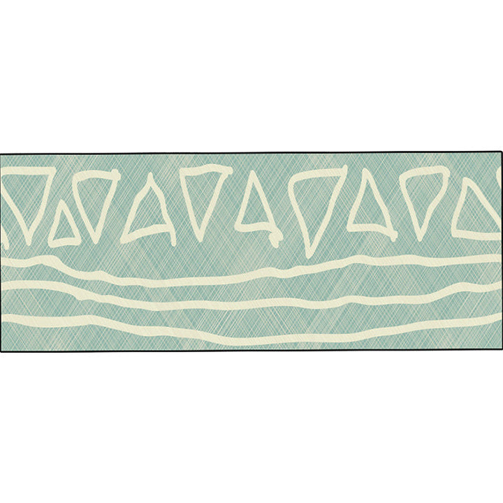 Unique heart pattern rug Black and Green Moroccan rug Polyester Pet-friendly Non-slip backing Washable rug for the living room | Bowlift