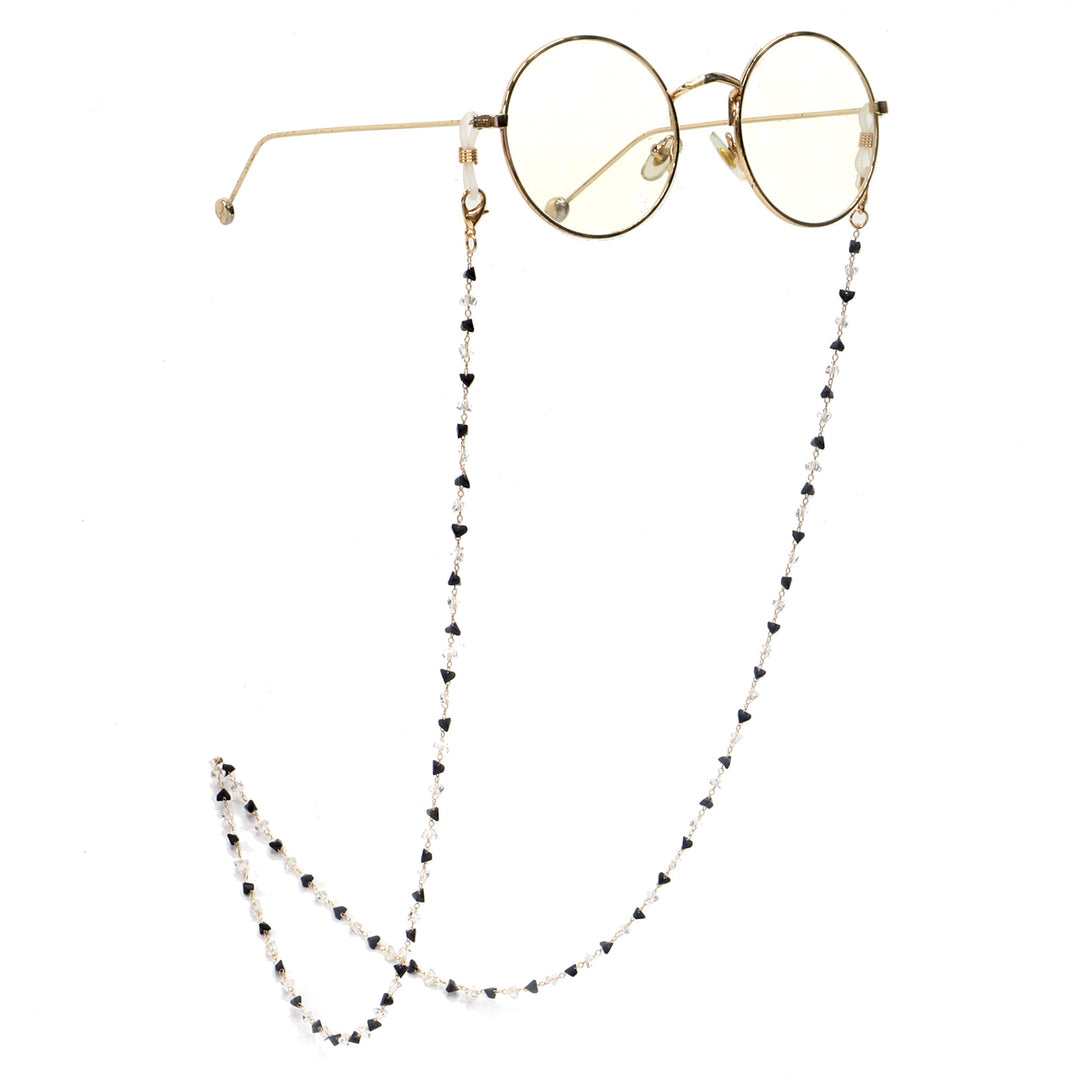 Fashionable Heart-Shaped Beaded Eyewear Chain Bowlift