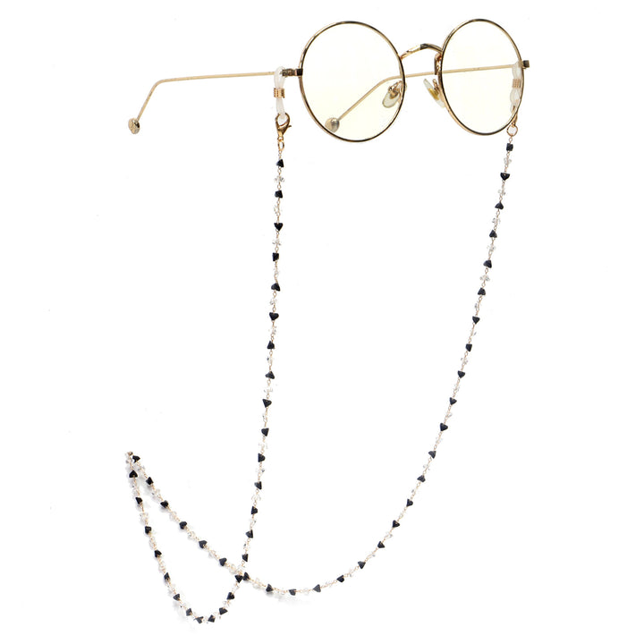Fashionable Heart-Shaped Beaded Eyewear Chain Bowlift