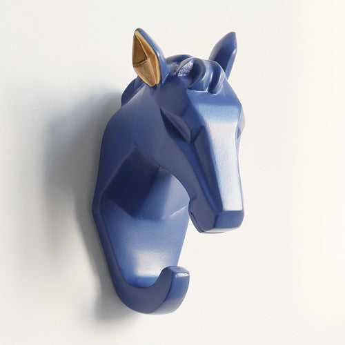 Cute Animal Head Nordic Paste Key Hook Punch-free Nail-free Clothes Hook Creative Wall Decoration Coat Hook