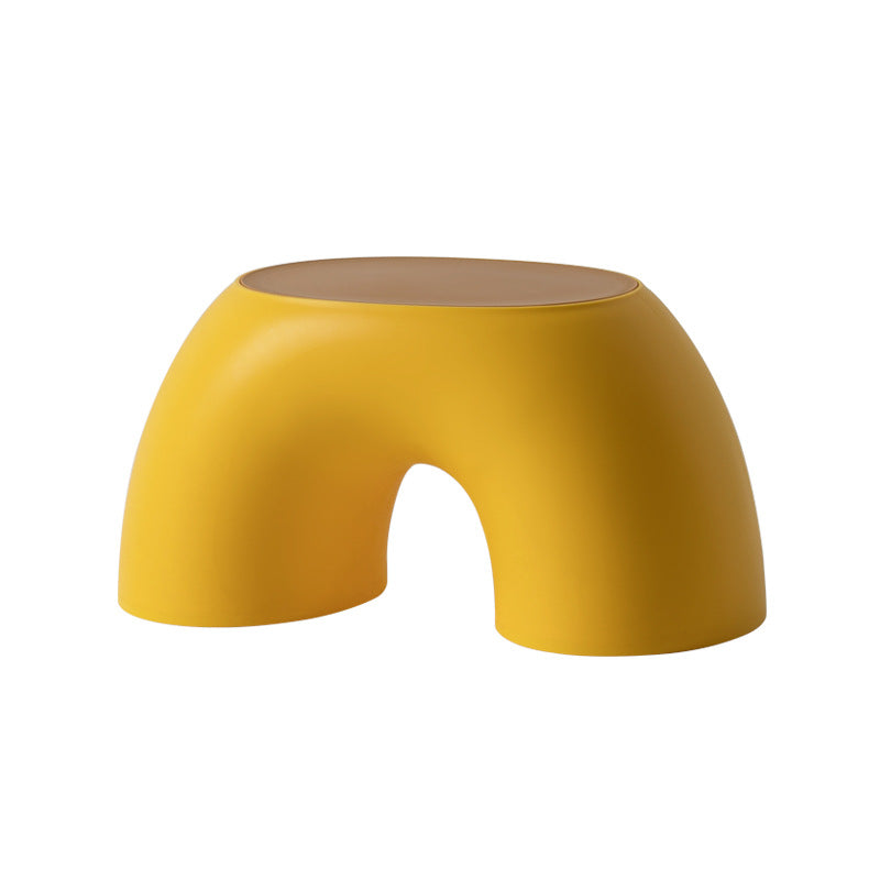 Children's Round Low Stool Comfortable Stool Non-slip Durable Shoe Changing Stool Rainbow Stool Simple Ring Rainbow Stool Thick Stool