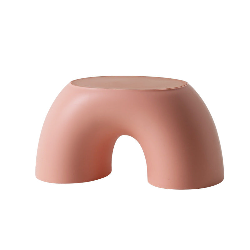 Children's Round Low Stool Comfortable Stool Non-slip Durable Shoe Changing Stool Rainbow Stool Simple Ring Rainbow Stool Thick Stool