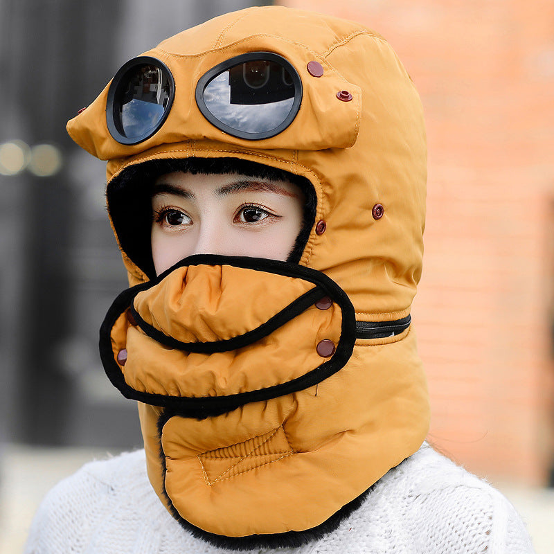 Winter thick warm cotton hat outdoor cycling windproof cold hat