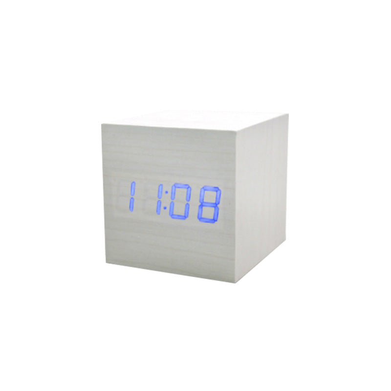 BowLtt|Square Digital Clock Thermometer(Material: Sleek Body; Function: Time Display   Temperature Monitoring; Application: Bedside Placement, Home Decoration)
