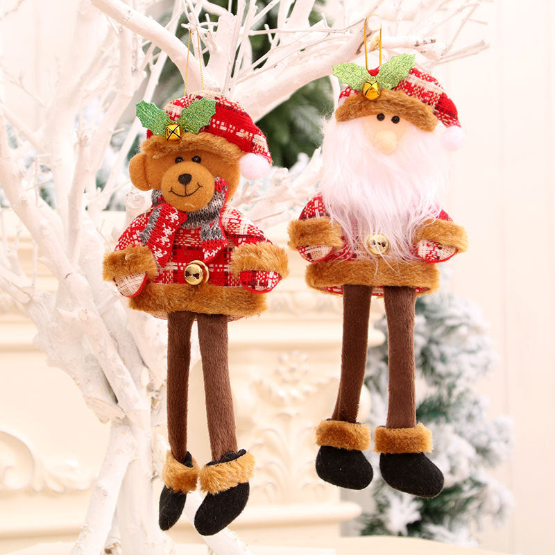 Festive Plush Bear Ornament Bowlift