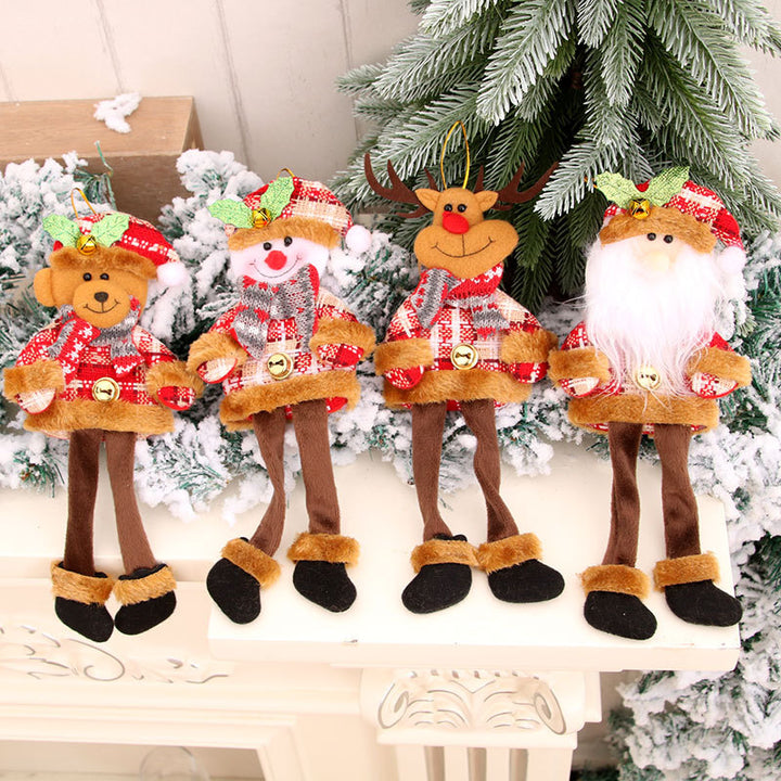 Festive Plush Bear Ornament Bowlift