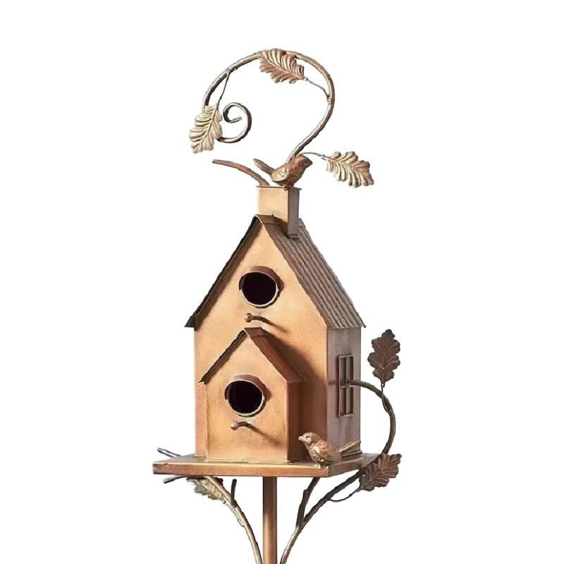BowLift | European Metal Bird House+Garden Yard/Craft Decoration