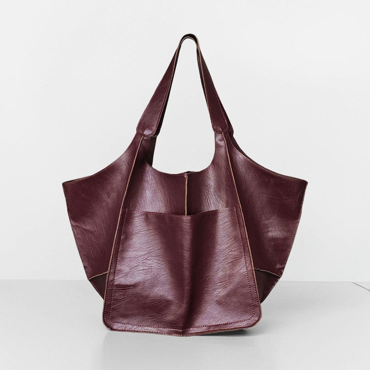 BowLift 丨 Women's Fashionable Simple Soft Leather Large Capacity Shoulder Tote Bag