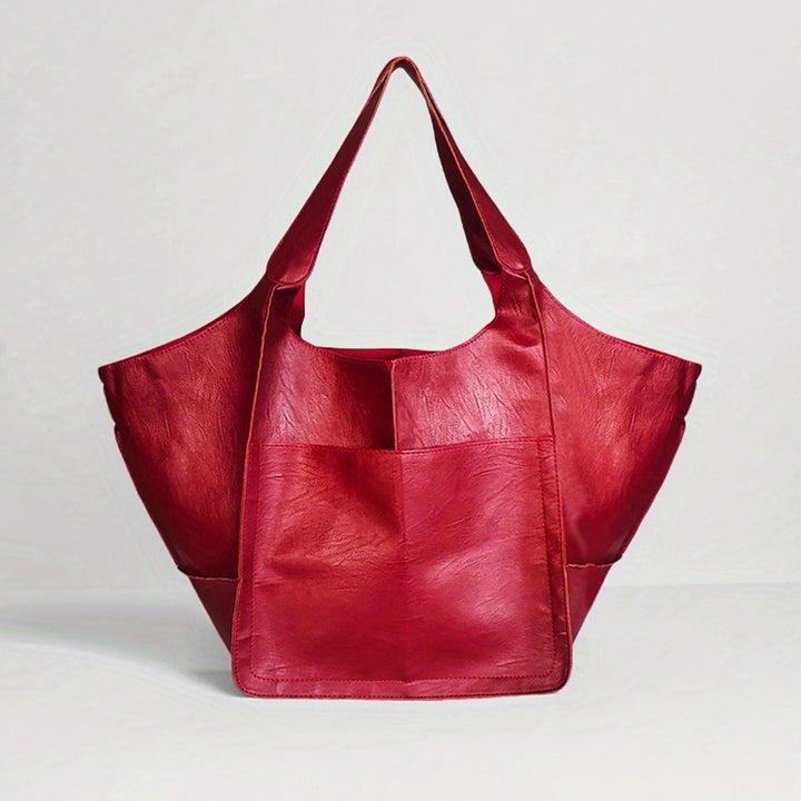 BowLift 丨 Women's Fashionable Simple Soft Leather Large Capacity Shoulder Tote Bag