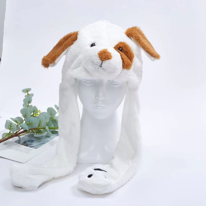BowLift 丨 Women's Cute Fluffy Plush Hat Movable Ears