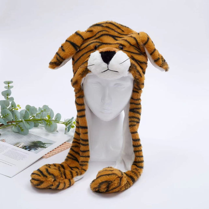 BowLift 丨 Women's Cute Fluffy Plush Hat Movable Ears