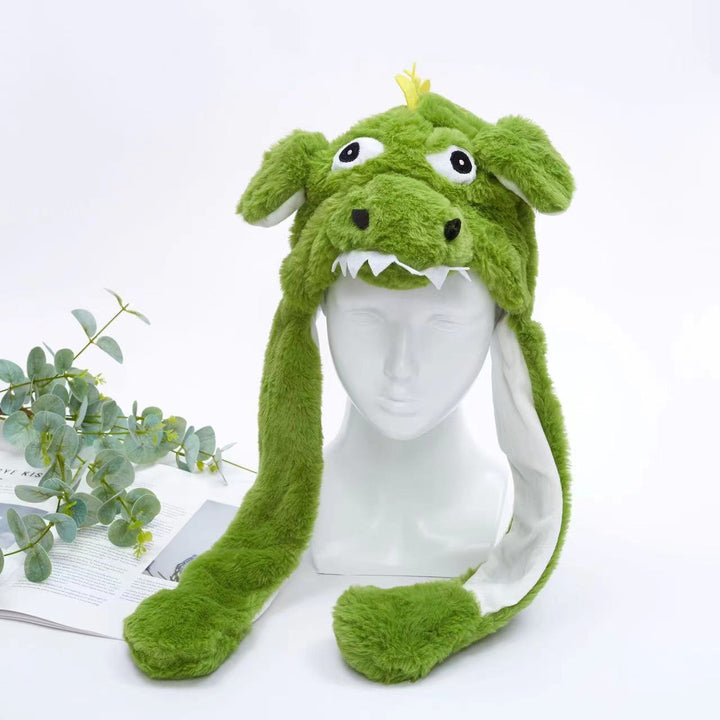 BowLift 丨 Women's Cute Fluffy Plush Hat Movable Ears