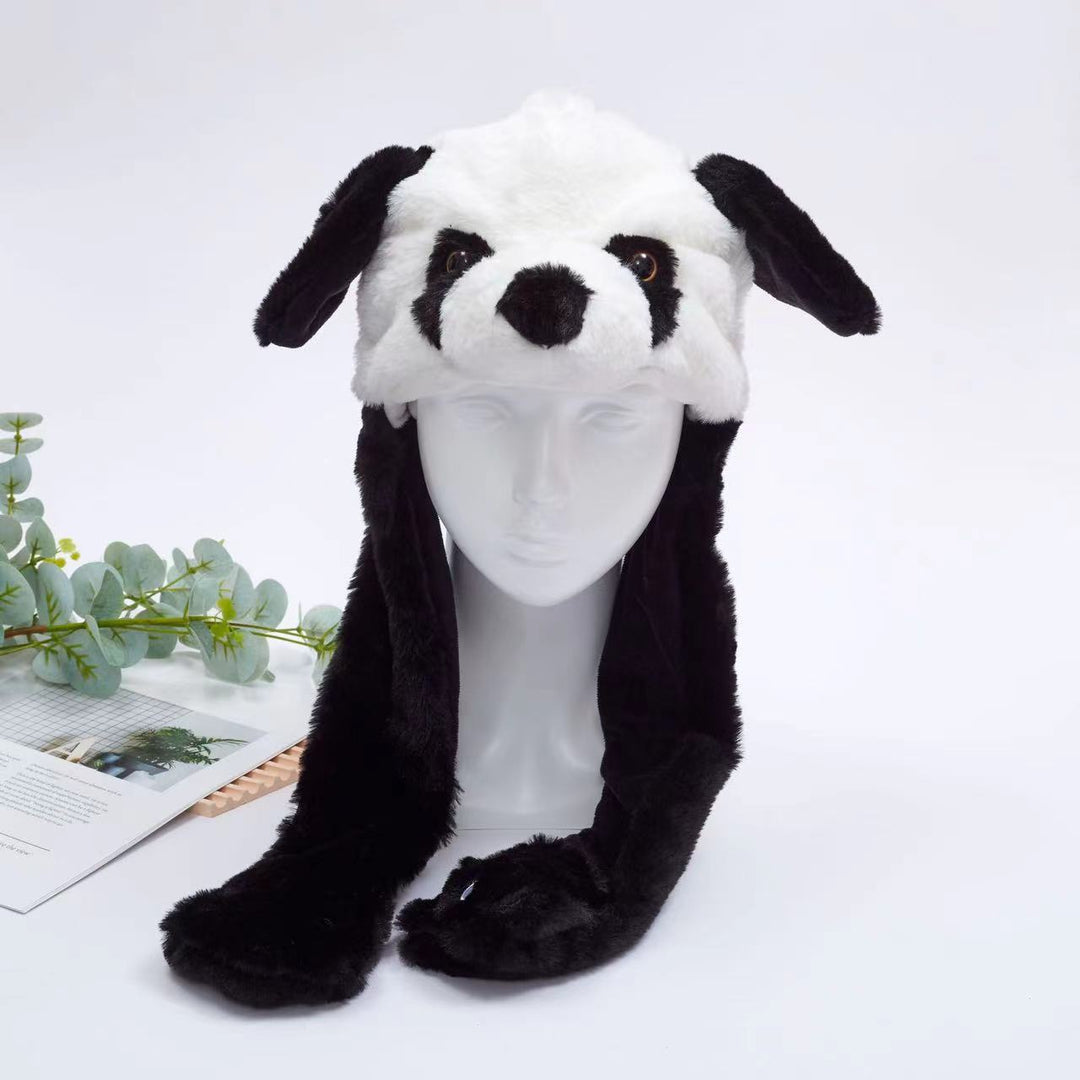 BowLift 丨 Women's Cute Fluffy Plush Hat Movable Ears