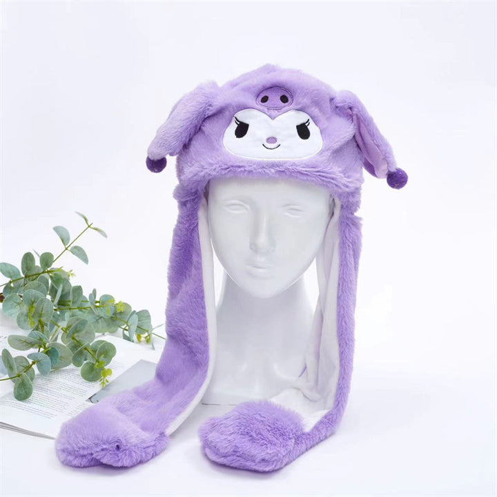 BowLift 丨 Women's Cute Fluffy Plush Hat Movable Ears