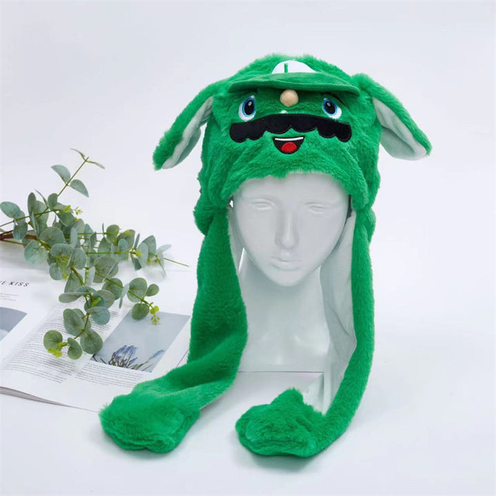 BowLift 丨 Women's Cute Fluffy Plush Hat Movable Ears