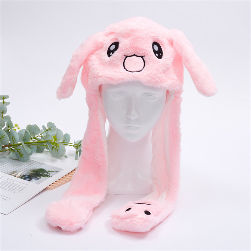 BowLift 丨 Women's Cute Fluffy Plush Hat Movable Ears