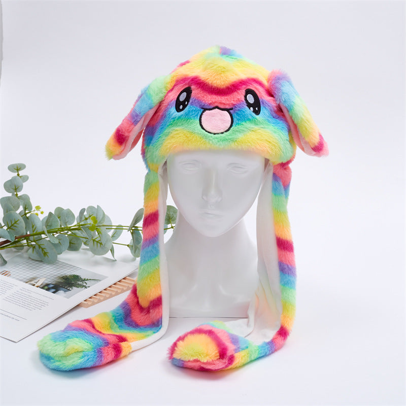 BowLift 丨 Women's Cute Fluffy Plush Hat Movable Ears