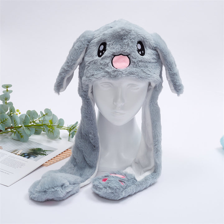 BowLift 丨 Women's Cute Fluffy Plush Hat Movable Ears