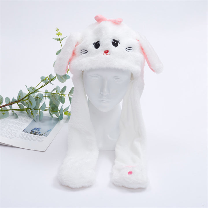 BowLift 丨 Women's Cute Fluffy Plush Hat Movable Ears