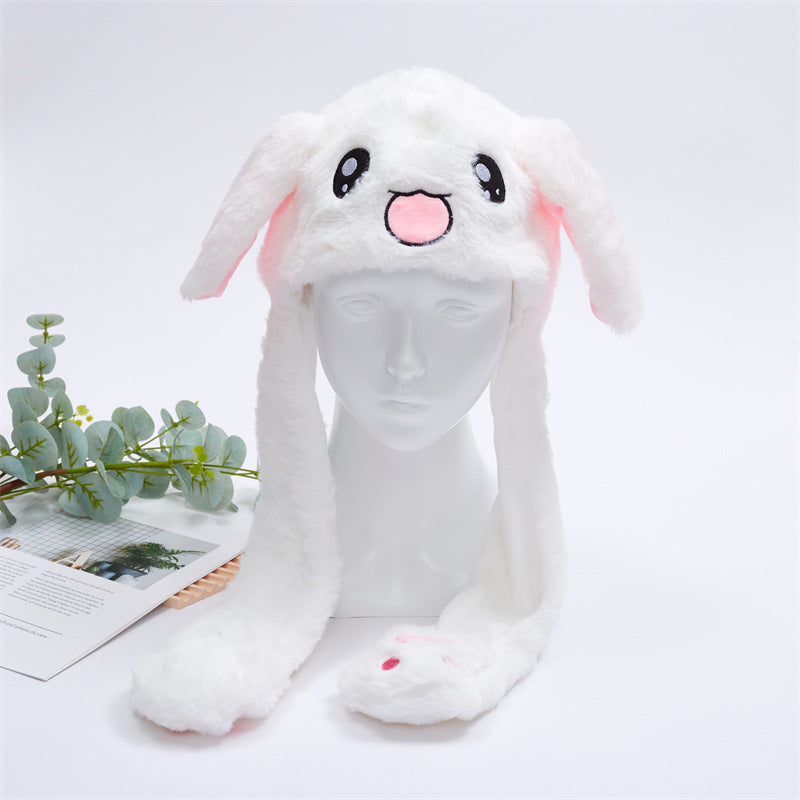 BowLift 丨 Women's Cute Fluffy Plush Hat Movable Ears