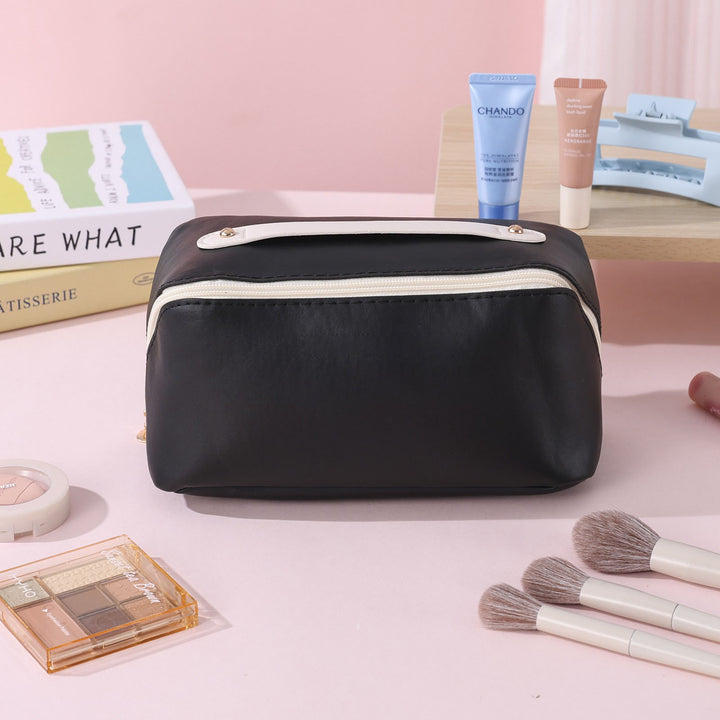 BowLift 丨 Portable Travel Cosmetic Bag Large Capacity High-value PU Leather