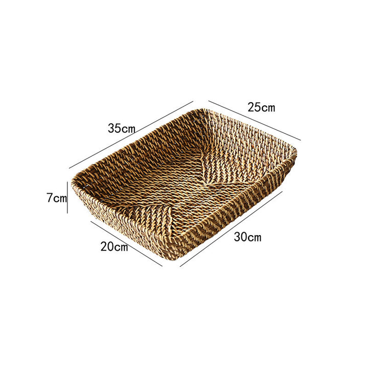 Decorative Woven Laundry Basket Bowlift