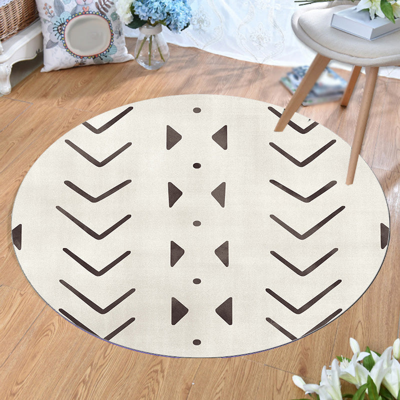 BowLift | Geometric and striped pattern carpet polyester modern carpet washable non-slip pet-friendly carpet for the living room