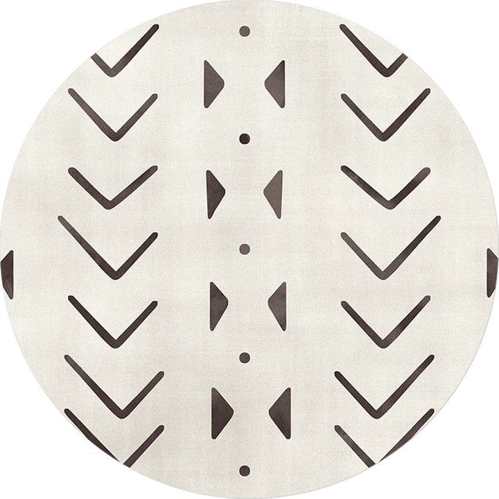 BowLift | Geometric and striped pattern carpet polyester modern carpet washable non-slip pet-friendly carpet for the living room