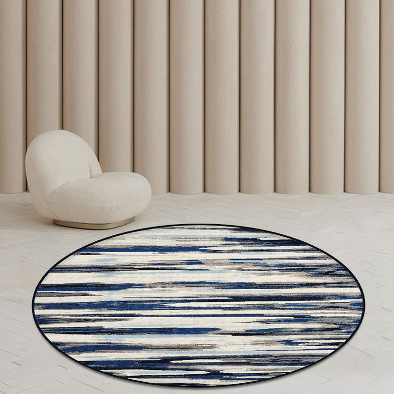 Unique Multicolored Modernist Rug Polyester Abstract Rug Washable Pet Friendly Non-Slip Rug for the Living Room | Bowlift