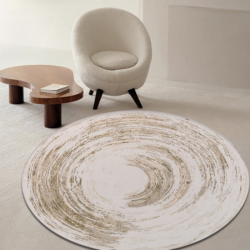 Unique Multicolored Modernist Rug Polyester Abstract Rug Washable Pet Friendly Non-Slip Rug for the Living Room | Bowlift