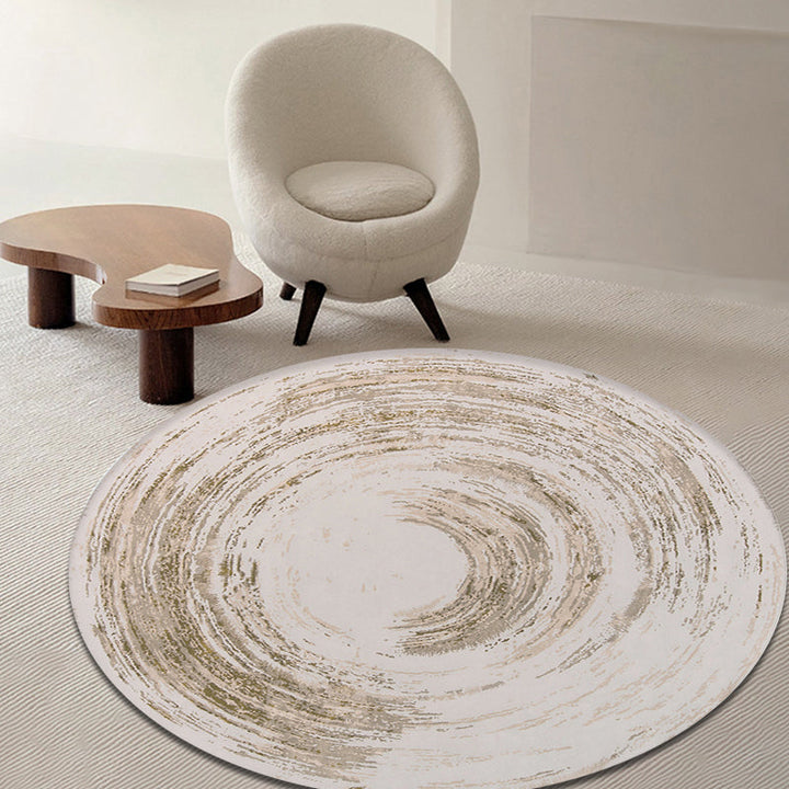Unique Multicolored Modernist Rug Polyester Abstract Rug Washable Pet Friendly Non-Slip Rug for the Living Room | Bowlift