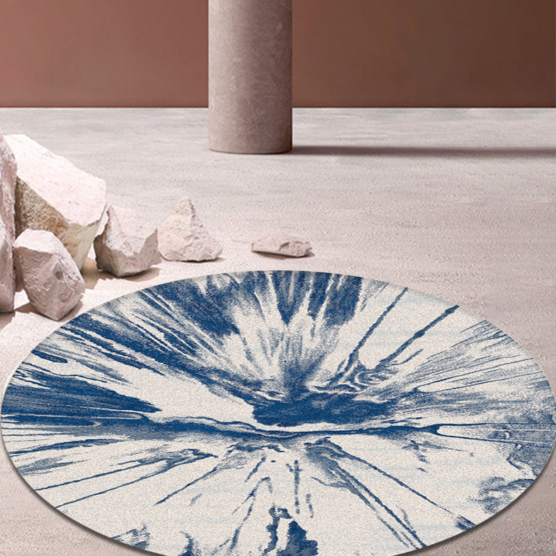 Unique Multicolored Modernist Rug Polyester Abstract Rug Washable Pet Friendly Non-Slip Rug for the Living Room | Bowlift