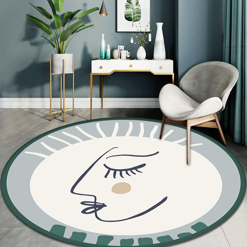 BowLift | Character Carpet Polyester Modern Carpet Washable Anti-Slip Pet-Friendly Area Rug for Living Room
