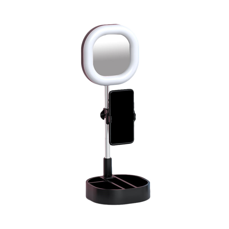 BowLift | Square LED Mirror Light Simple Style Metallic Black/Pink/Blue Finish Fill Light with USB Connection