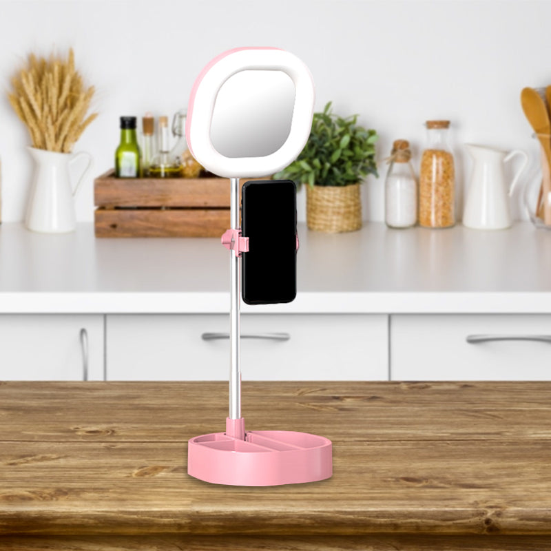 BowLift | Square LED Mirror Light Simple Style Metallic Black/Pink/Blue Finish Fill Light with USB Connection