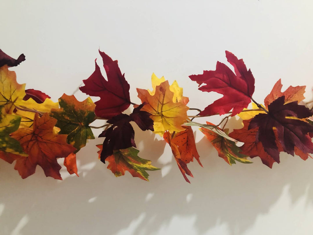 BowLift | Maple Leaf Rattan Party Window Patio Party Thanksgiving Harvest Festival Decoration String Lights