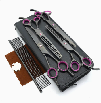 Professional Dog Grooming Scissors Set - PrecisionPaw Bowlift