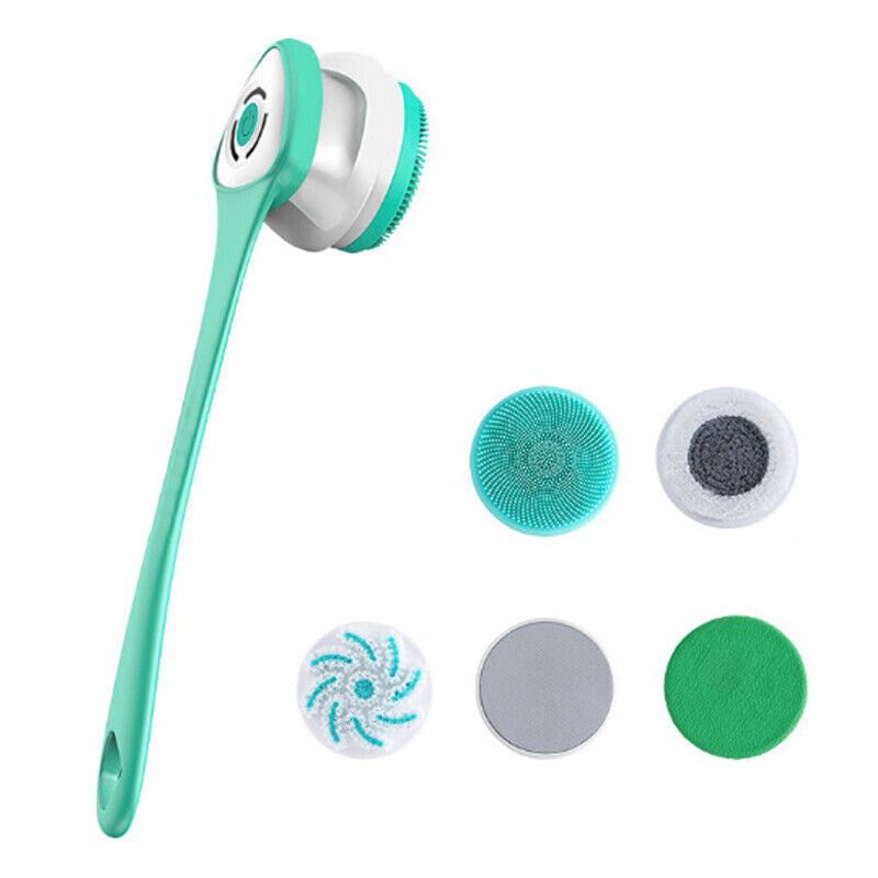 BowLift | Electric Shower Brush | Rotating Exfoliating Body Cleaner | Long Handle & Massage Function | ScrubEase