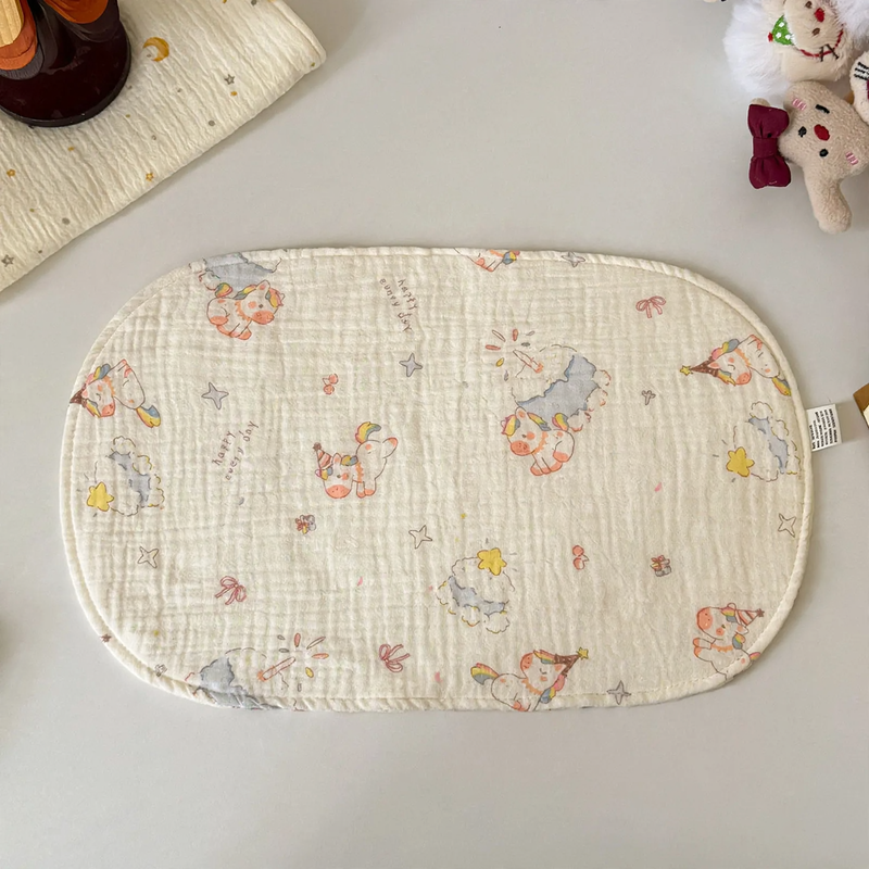 Cotton gauze pillow for newborns, 23×38 cm