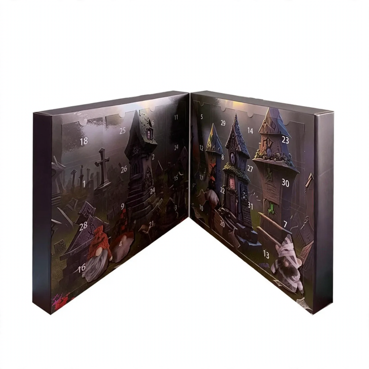 Christmas Advent Calendar with Gnome Figures
