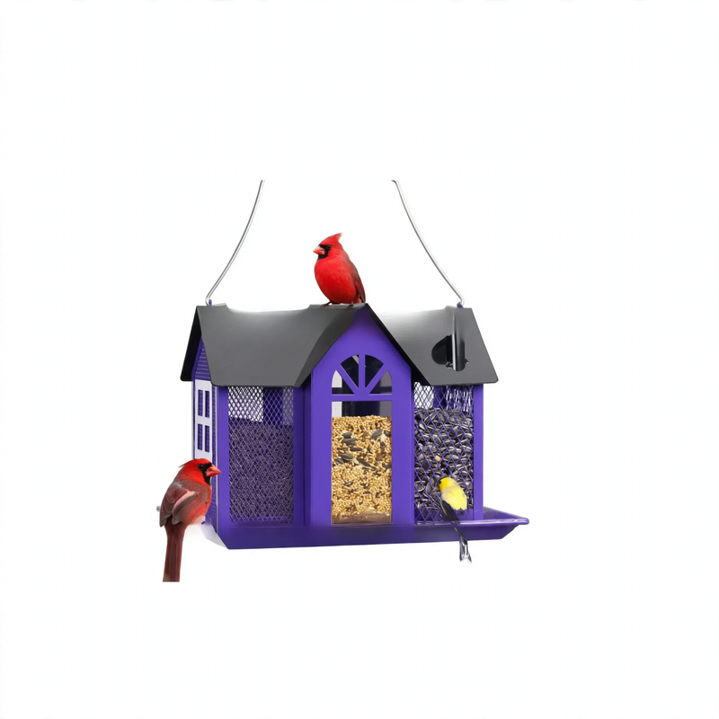 Hanging Metal Bird Bath and Feeder Station