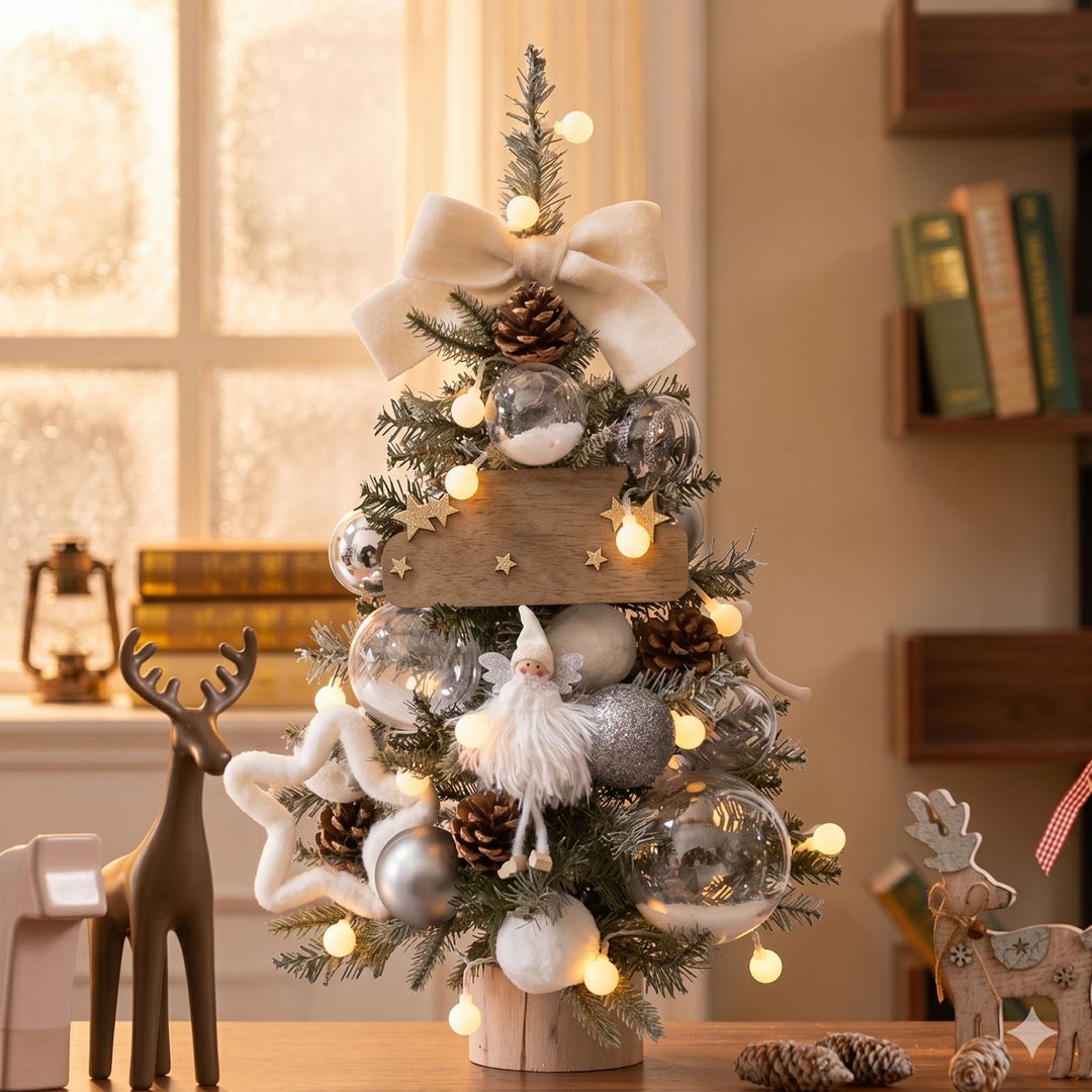 Mini Christmas tree with LED lights