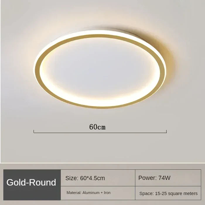 Scandinavian Round Ceiling Lamp - AuroraSphere | Bowlift